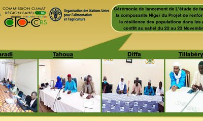 Lancement de l’étude de faisabilité de la composante Niger du projet renforcement de la résilience des populations dans la zone de conflit au Sahel