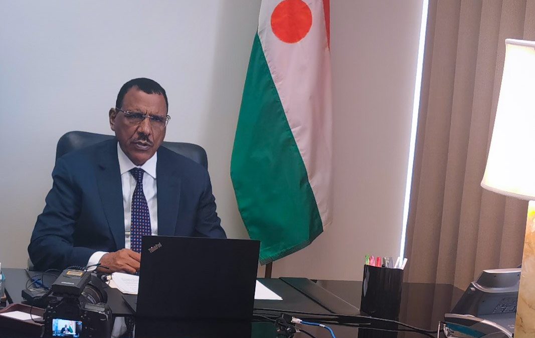 SEM Mohamed Bazoum, Président de la République du Niger, Président de la CCRS  a prononcé le 09 Décembre 2021 à New-York une importante allocution lors du lancement de la nouvelle offre du PNUD pour le Sahel qui concerne dix (10) Pays de la région.