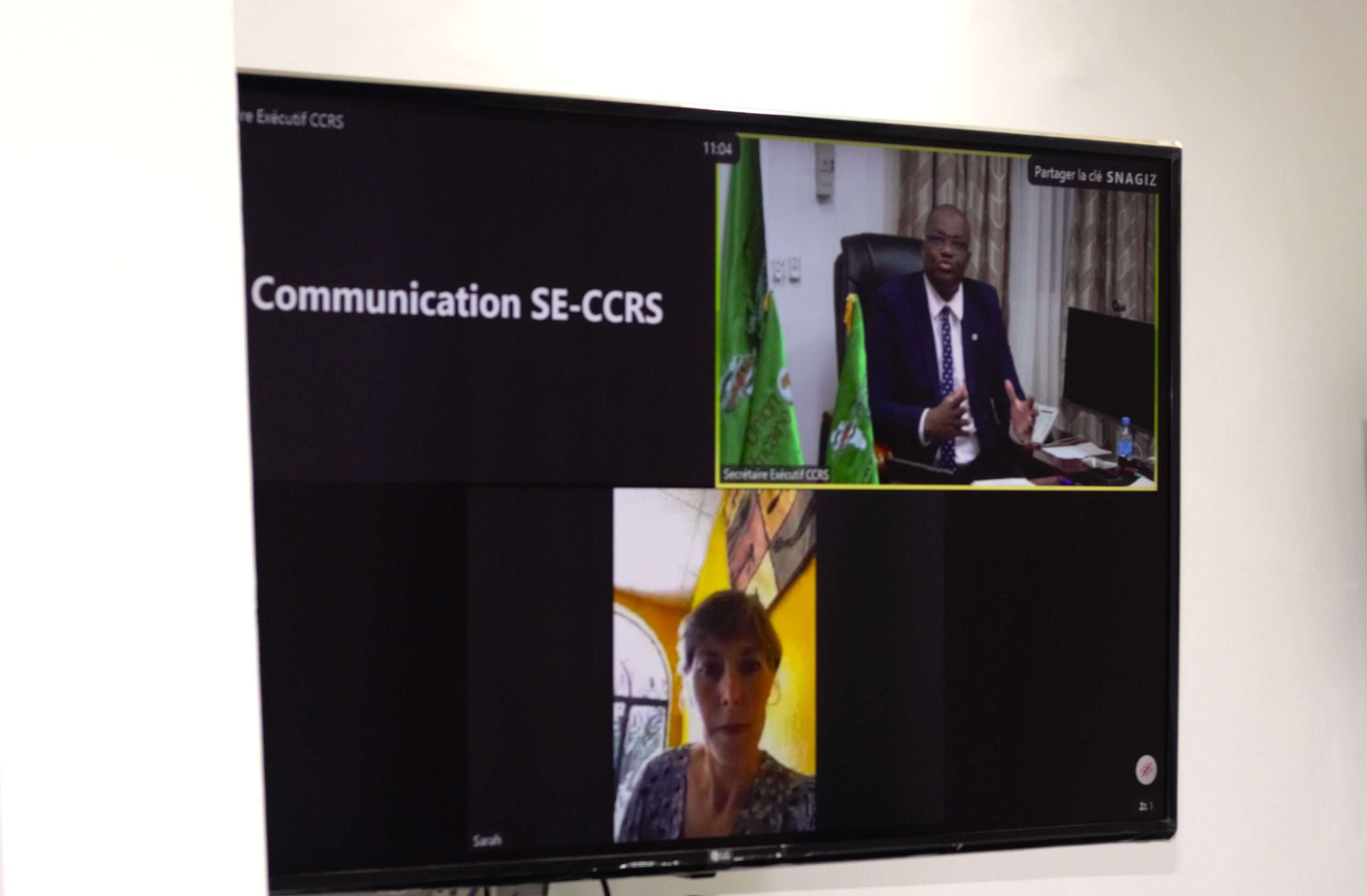 Examen de la feuille de route de l'étude sur la mobilité climatique au Sahel: le Secrétaire exécutif de la CCRS s’entretient avec la directrice adjointe du Global Centre for Climate Mobility