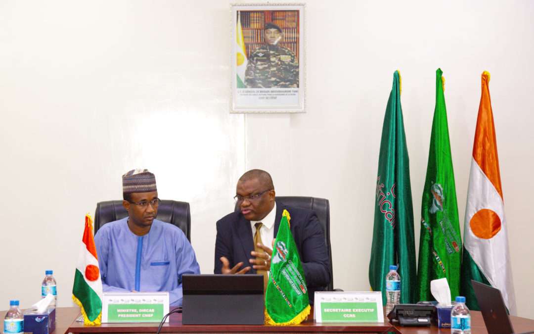 Le Secrétaire Exécutif de la CCRS reçoit le Ministre Directeur de Cabinet du Président du Conseil National pour la Sauvegarde de la Patrie (CNSP) de la République du Niger